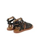 Plagettes Gladiator S zwarte sandalen