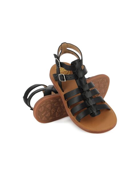 Plagettes Gladiator S zwarte sandalen