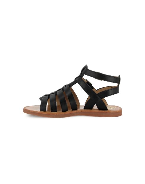 Plagettes Gladiator S zwarte sandalen