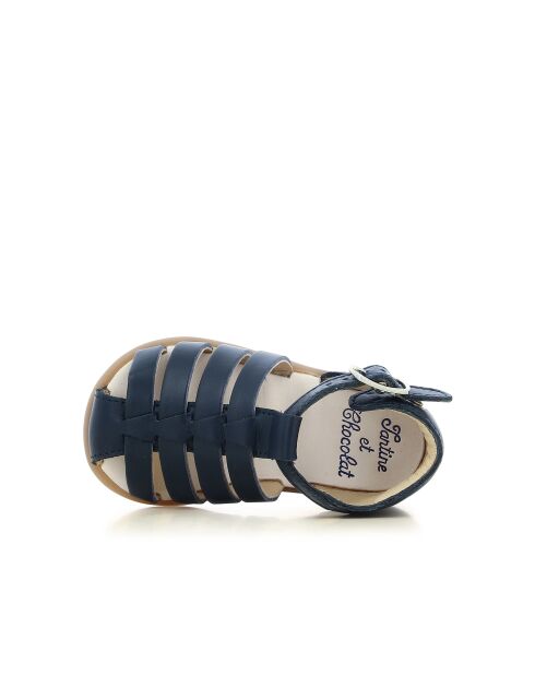 T&C 1 Ares marineblaue Sandalen