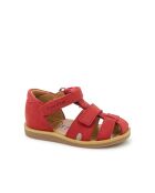 Rode Poppy schoenen met riem voor jongens