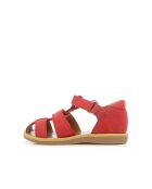 Rode Poppy schoenen met riem voor jongens