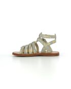 Plagettes Gladiator grijs/gouden sandalen