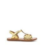 Plagettes Bloom sandalen in goud/nude