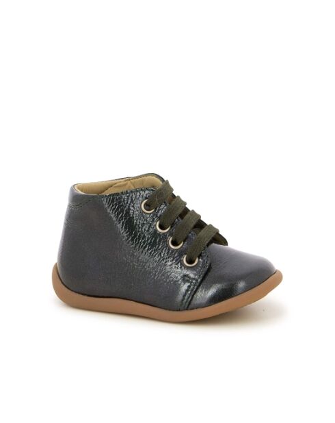 Stehschuhe Anthrazitfarbene Stiefeletten