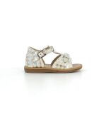 Veelkleurige sandalen met poppy-gesp