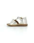 Veelkleurige sandalen met poppy-gesp