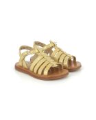 Platinum-sandalen met plagettes en bandjes
