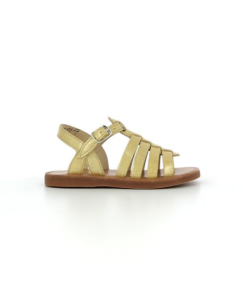 Platinum-sandalen met plagettes en bandjes