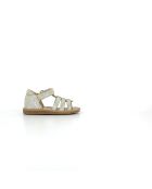 Mehrfarbige schillernde Poppy Strap Sandalen