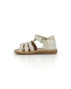 Mehrfarbige schillernde Poppy Strap Sandalen