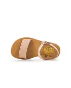 Plagettes Buckle Tao sandalen in koper/nude