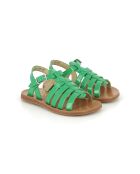 Groene sandalen met plagettes en bandjes