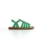 Groene sandalen met plagettes en bandjes