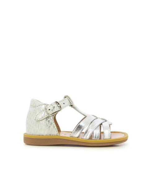 Poppy Back Neptune schoenen zilver/wit