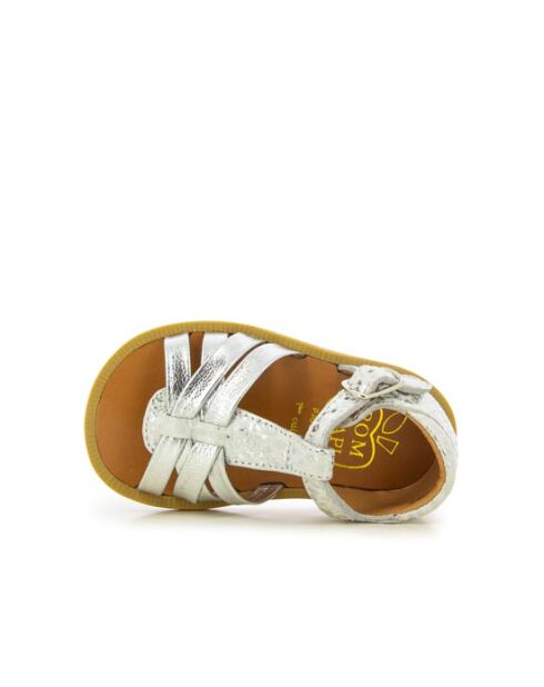 Poppy Back Neptune schoenen zilver/wit