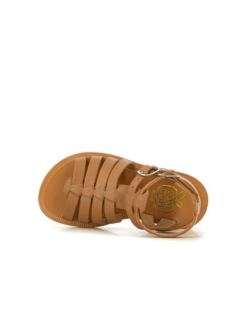 Camel Gladiator Plagettes Sandalen
