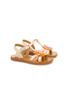 Plagettes Alto koperen sandalen