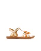 Plagettes Alto koperen sandalen