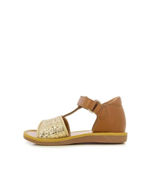 Poppy Tao Easy goud/camel schoenen