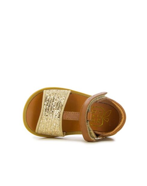 Poppy Tao Easy goud/camel schoenen