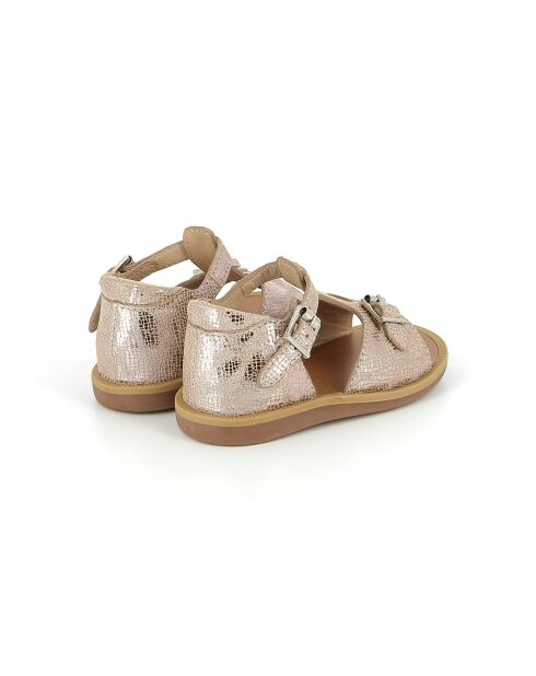 Poppy Buckle nude sandalen