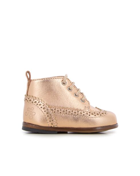 T&C schoenen met 1 tanden nude koper