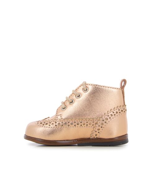 T&C schoenen met 1 tanden nude koper