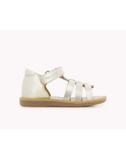 Platinum-sandalen met Poppy Strap