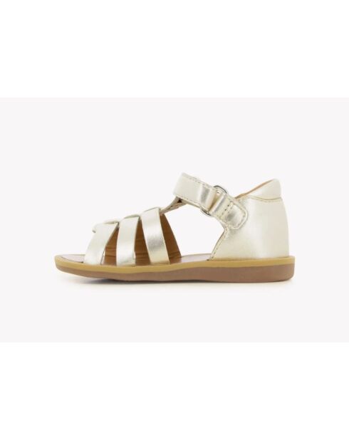 Platinum-sandalen met Poppy Strap