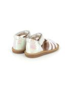 Witte sandalen met poppy-bandjes