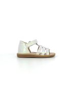 Witte sandalen met poppy-bandjes