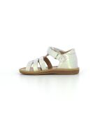 Witte sandalen met poppy-bandjes