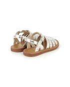 Veelkleurige sandalen met plagettes en bandjes