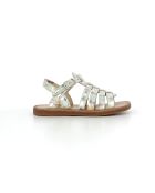 Veelkleurige sandalen met plagettes en bandjes