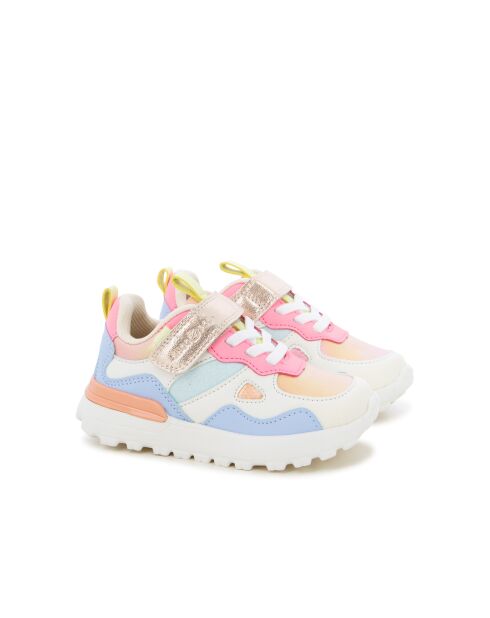 Sneakers Joggy Scratch arancioni/ecru/azzurre