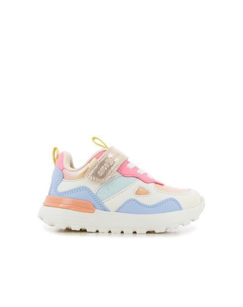 Sneakers Joggy Scratch arancioni/ecru/azzurre