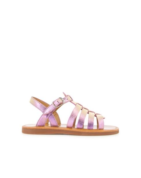 Roze sandalen met plagettes en bandjes