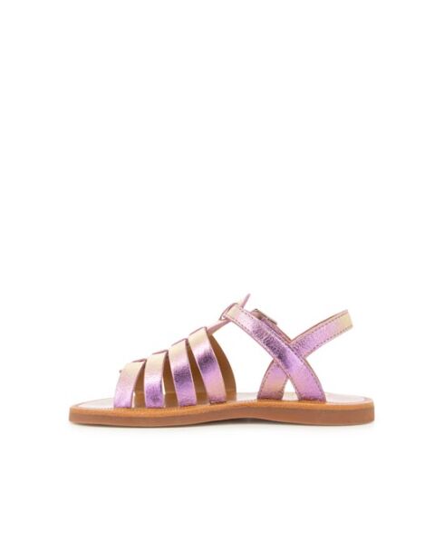 Roze sandalen met plagettes en bandjes