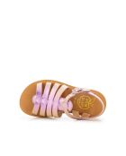 Roze sandalen met plagettes en bandjes