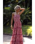 Robe Tisha red lotus