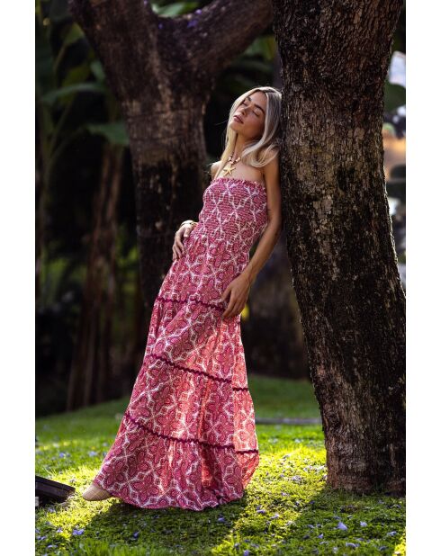 Robe Tisha red lotus