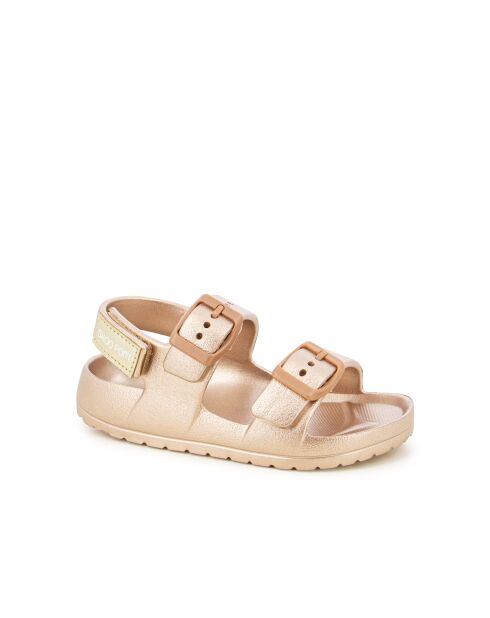 Surfy Buckles koperen sandalen
