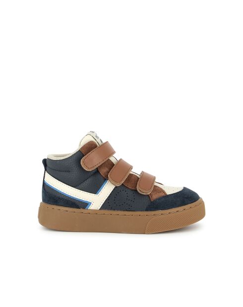T&C 17 Hi Easy Sneakers in Marineblau/Weiß/Kamel