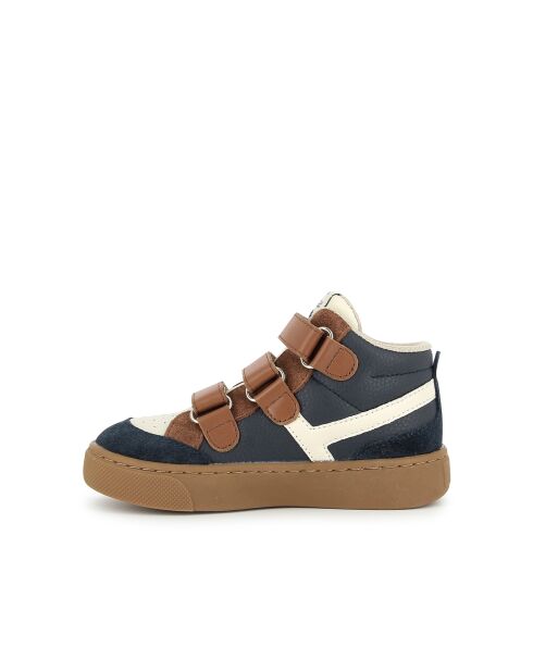 T&C 17 Hi Easy Sneakers in Marineblau/Weiß/Kamel