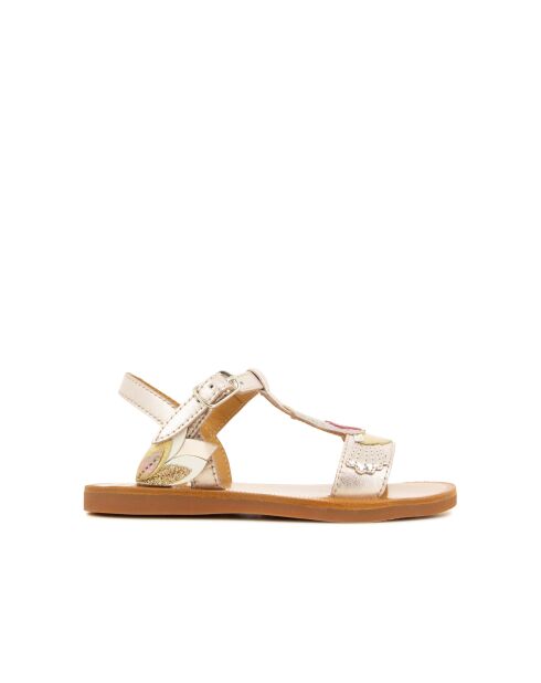 Colibri strandsandalen met bloemblaadjes