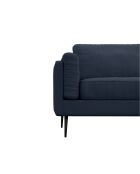 Mikael marineblauwe 3-zitsbank van geweven stof - 179x84x80 cm