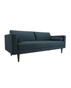 3-Sitzer-Sofa aus Jakob-Webstoff petrolblau - 189x85x77 cm
