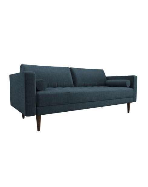 3-Sitzer-Sofa aus Jakob-Webstoff petrolblau - 189x85x77 cm