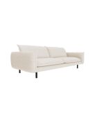 Isak 4-Sitzer-Sofa aus weißem Webstoff - 215x92x85 cm